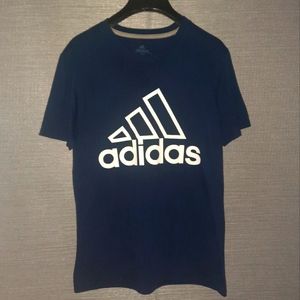 2/$20 Men's Navy Adidas Shirt Sleeve Tee  size small
